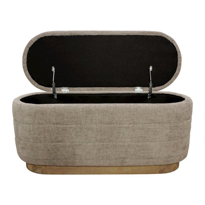 Jackie Storage Bench in Slate