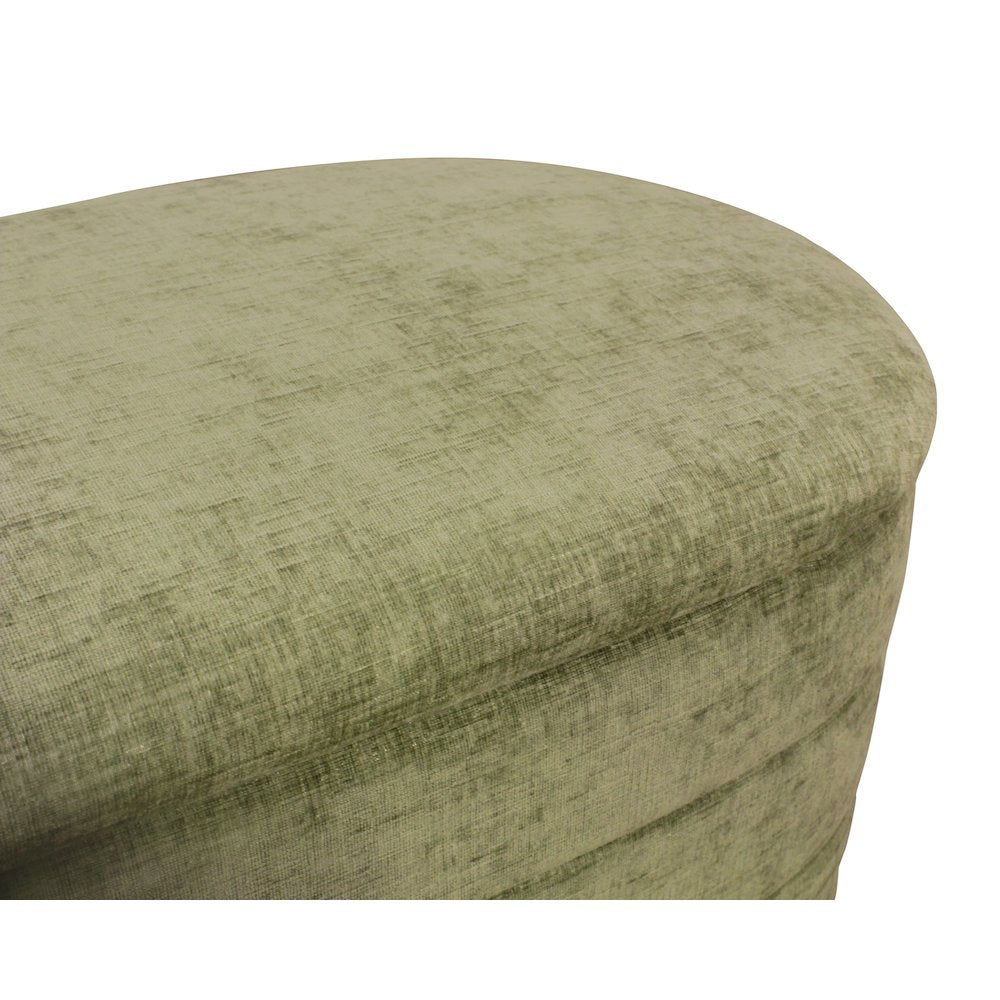 Jackie Storage Bench in Leaf Green