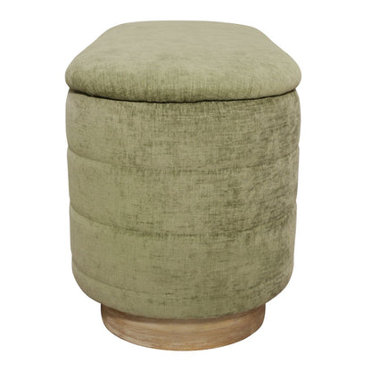 Jackie Storage Bench in Leaf Green