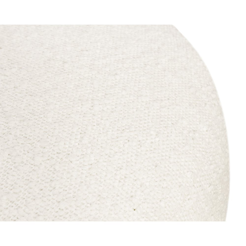 Natalia Counter Stool in Ivory Boucle Fabric 2-Piece Set