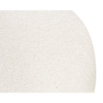 Natalia Counter Stool in Ivory Boucle Fabric 2-Piece Set