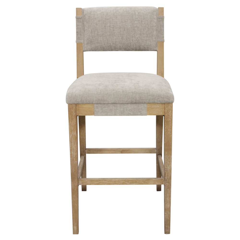 Clara Bar Stool in Slate Linen