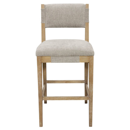 Clara Bar Stool in Slate Linen