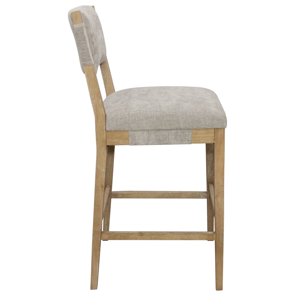Clara Bar Stool in Slate Linen