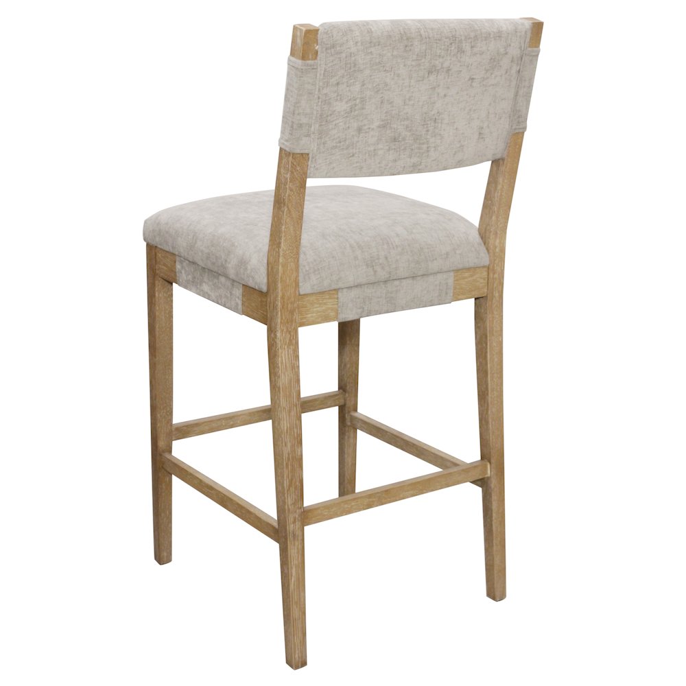 Clara Bar Stool in Slate Linen