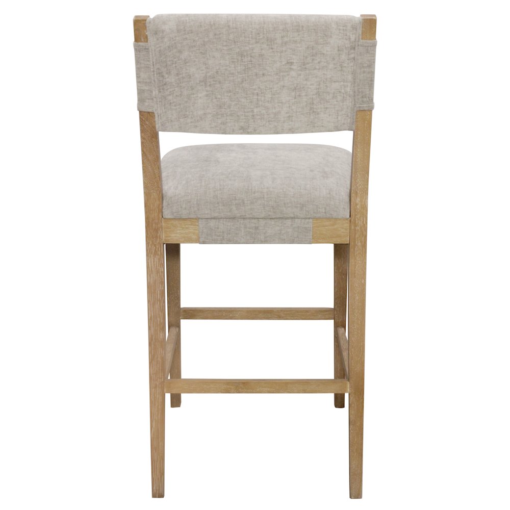 Clara Bar Stool in Slate Linen