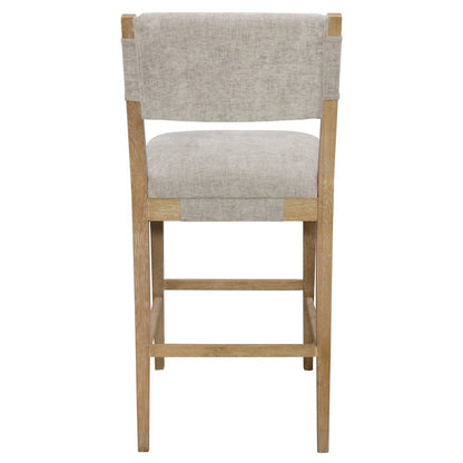 Clara Bar Stool in Slate Linen