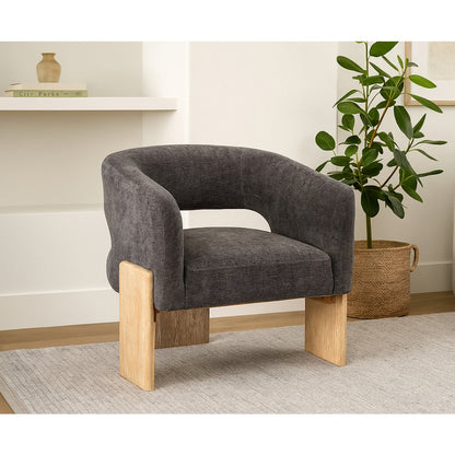 Tess Accent Chair in Crystal Black