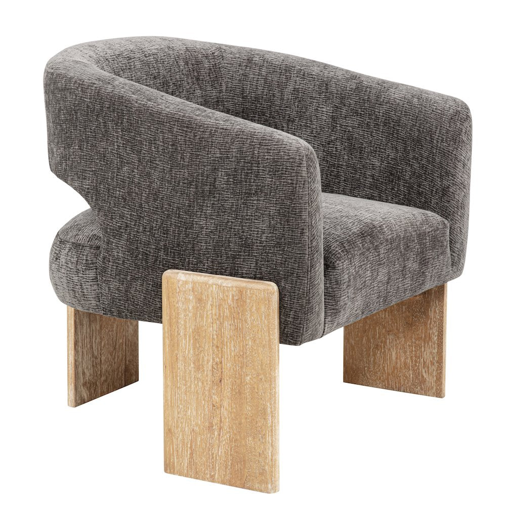 Tess Accent Chair in Crystal Black