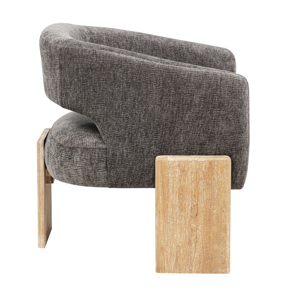 Tess Accent Chair in Crystal Black