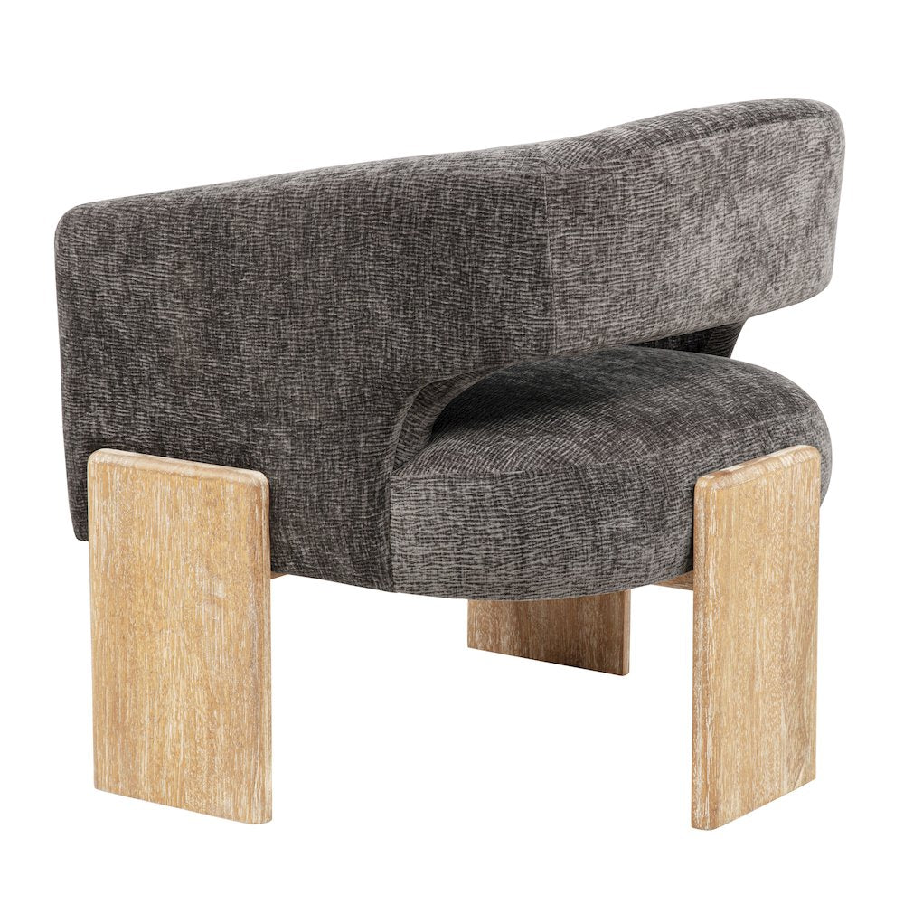 Tess Accent Chair in Crystal Black
