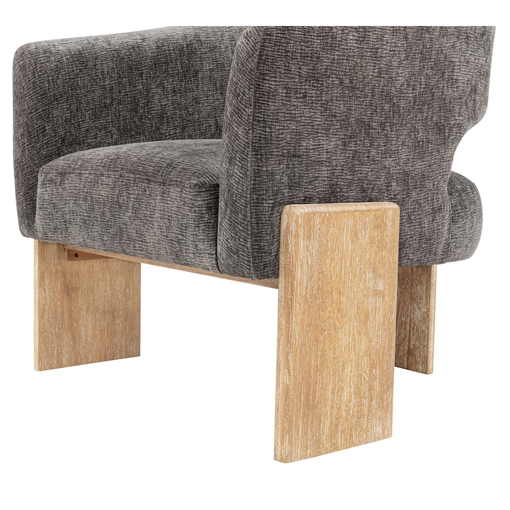 Tess Accent Chair in Crystal Black