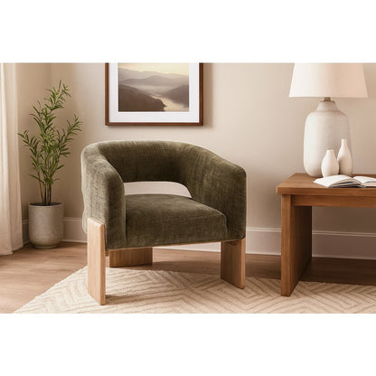 Tess Accent Chair in Garden Green