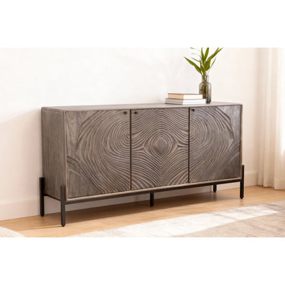 Bristol 3-Door Sideboard - Smoked Ash