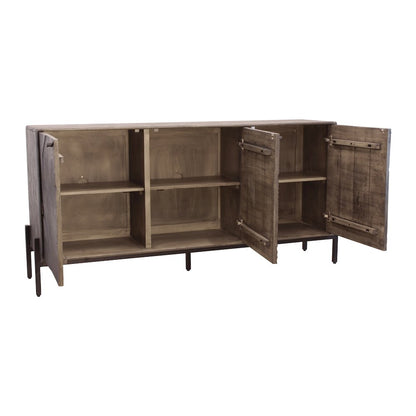 Bristol 3-Door Sideboard - Smoked Ash