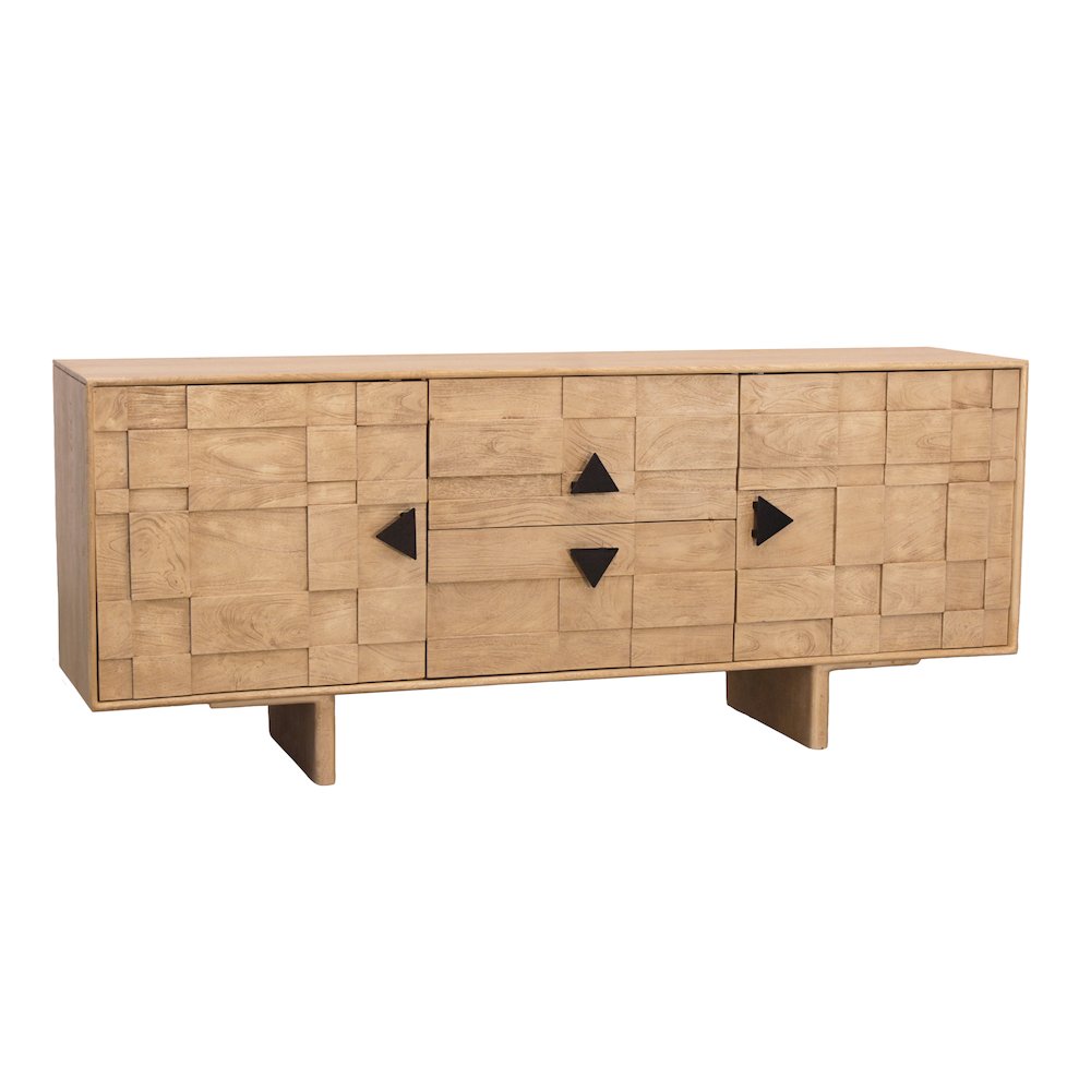 Durant 2-Drawer 2-Door Credenza - Neutral Beige
