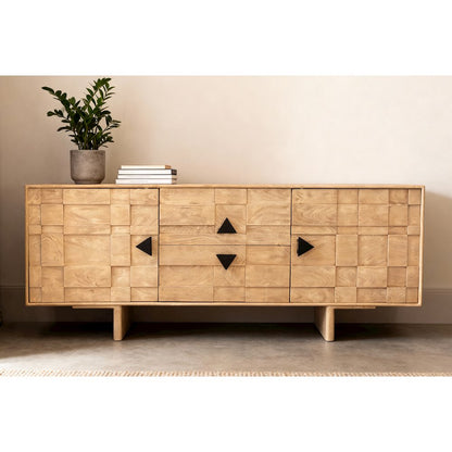 Durant 2-Drawer 2-Door Credenza - Neutral Beige