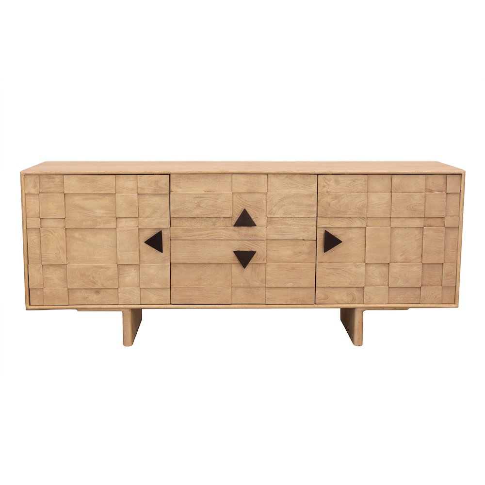 Durant 2-Drawer 2-Door Credenza - Neutral Beige