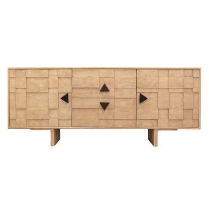 Durant 2-Drawer 2-Door Credenza - Neutral Beige