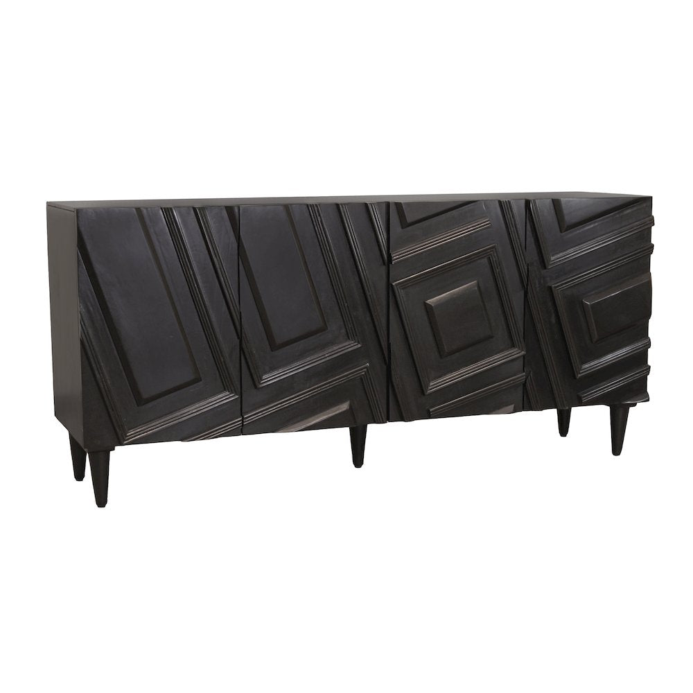 Cahill 4-Door Sideboard - Black