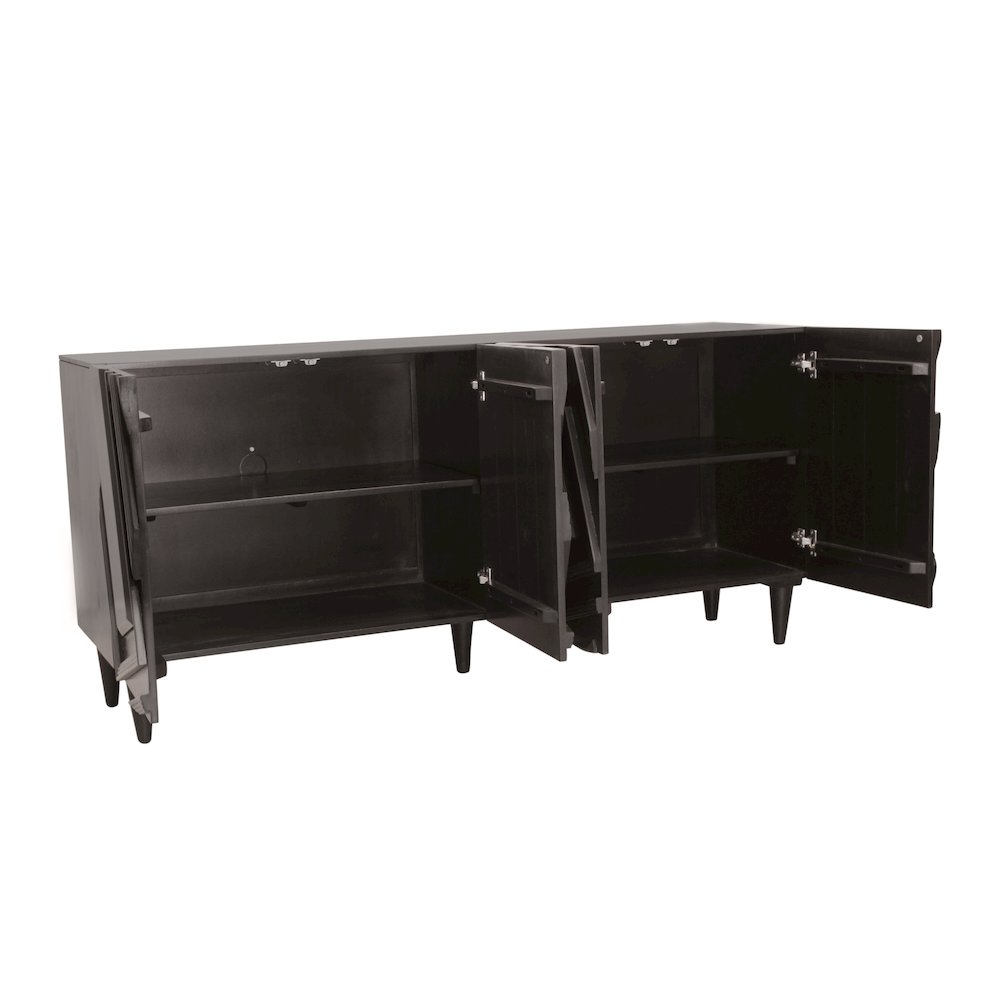 Cahill 4-Door Sideboard - Black
