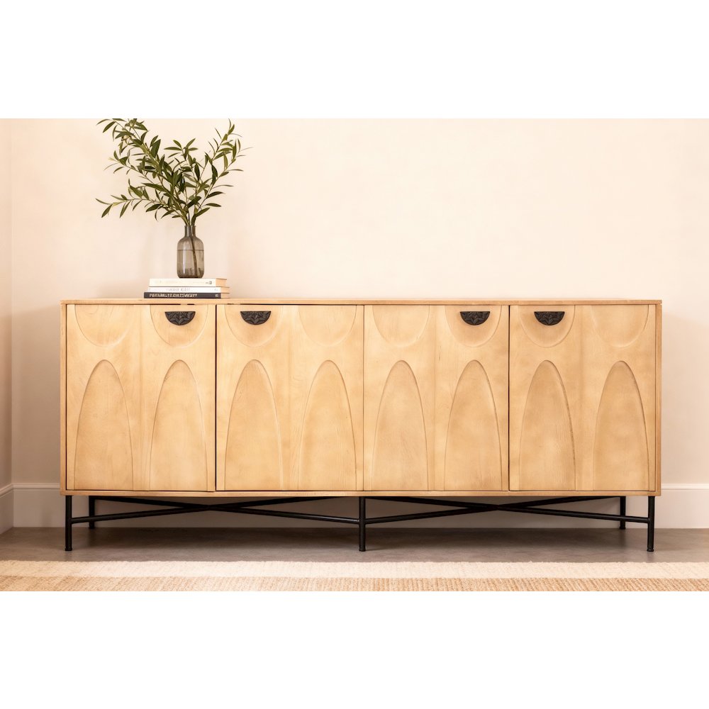 Terrance 4-Door Sideboard - Natural