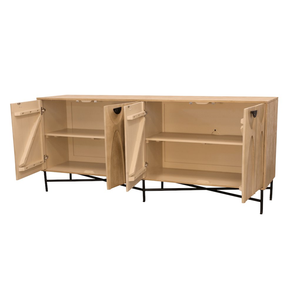 Terrance 4-Door Sideboard - Natural