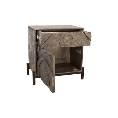Bristol 2-Drawer Nightstand - Smoked Ash