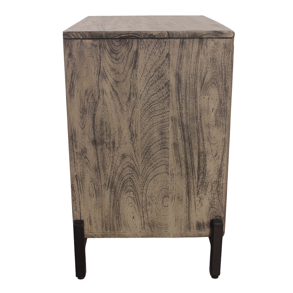 Bristol 2-Drawer Nightstand - Smoked Ash
