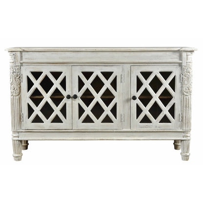 Carmenita Carlyle 3-Door Sideboard in Antique White