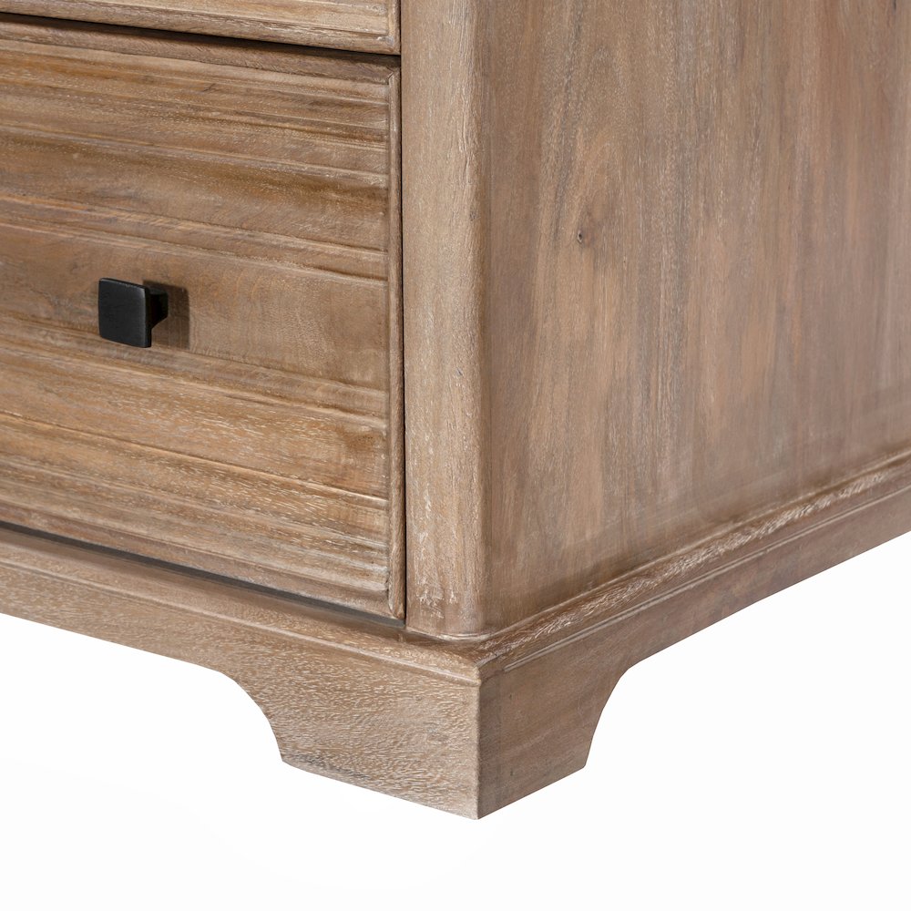 Carmenita 6-Drawer Dresser in Rustic Light Brown