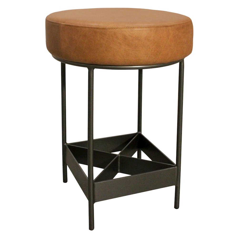 Emmett Counter Stool in Tan Leather