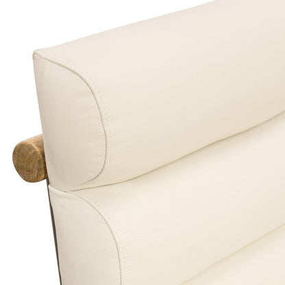 Layla Counter Stool in Ivory Leather