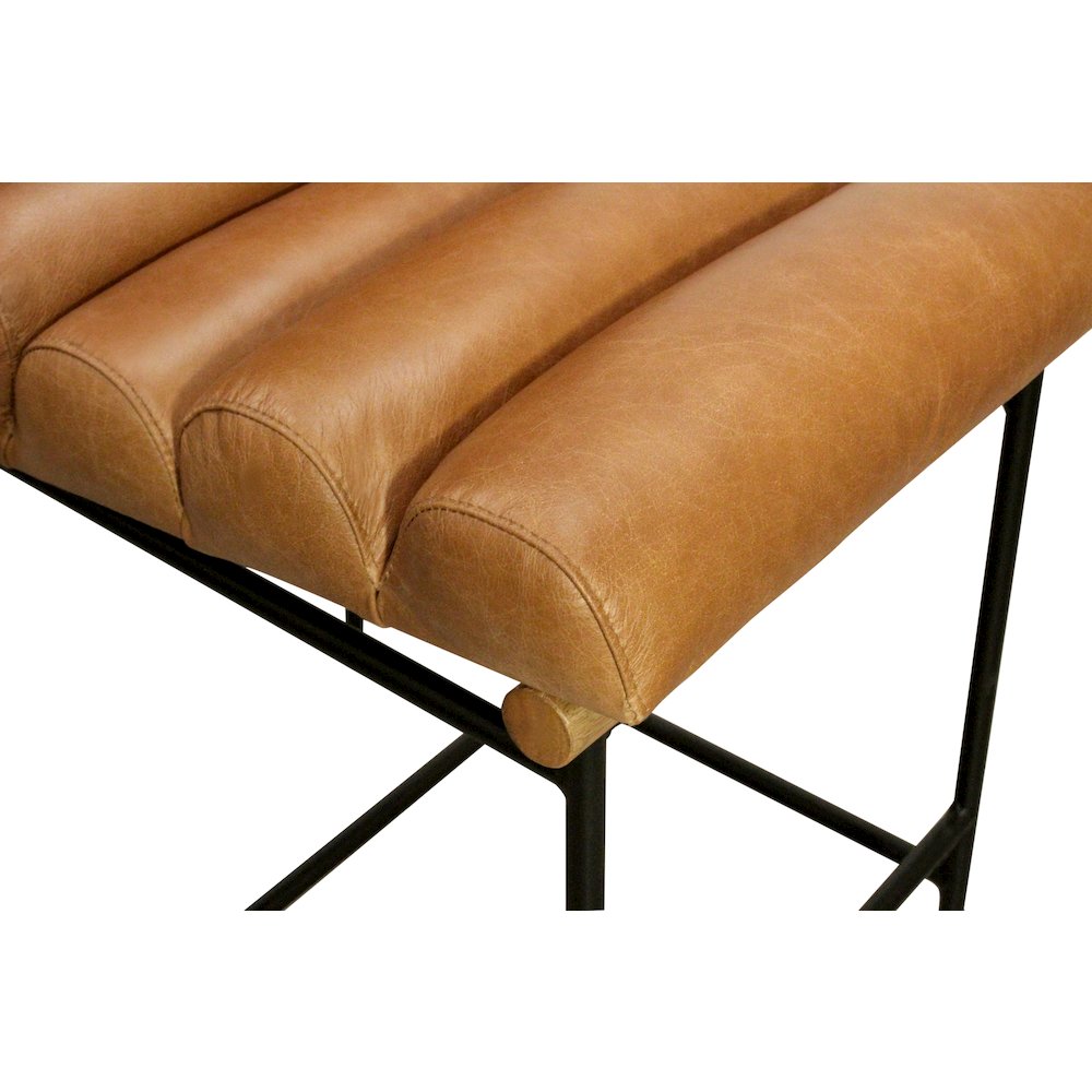 Layla Bar Stool in Tan Leather