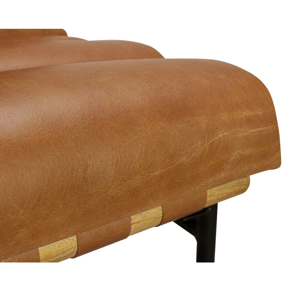 Layla Bar Stool in Tan Leather