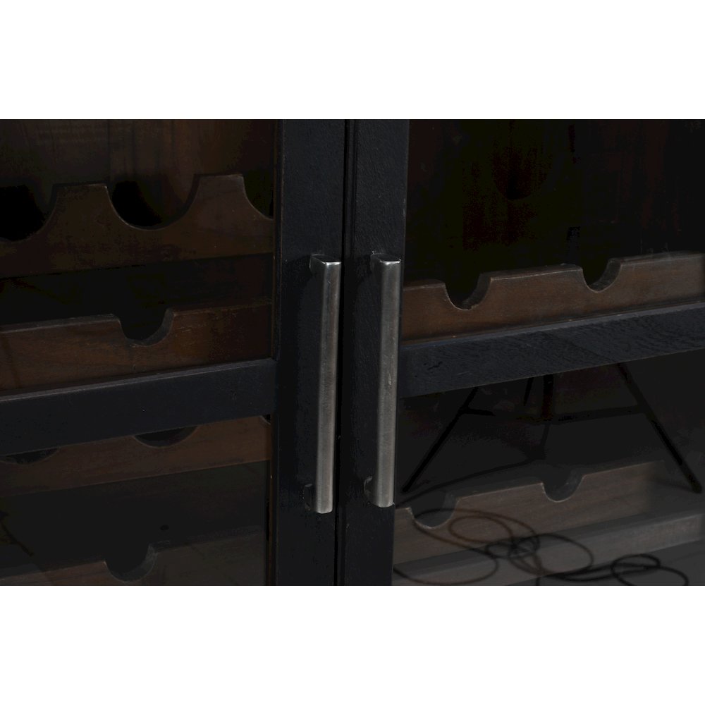 Fernious Tall Wine Cabinet in Dark Gray