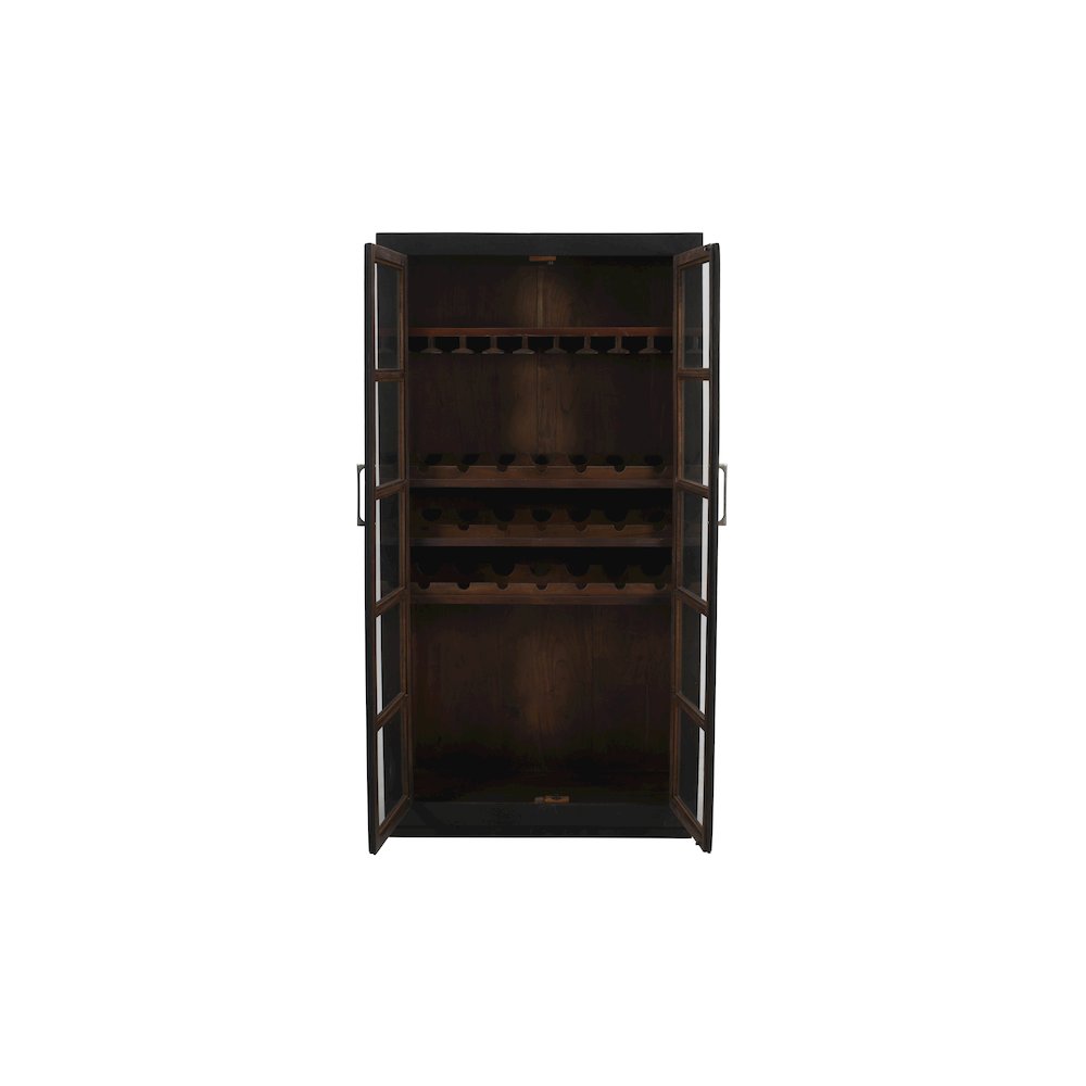 Fernious Tall Wine Cabinet in Dark Gray
