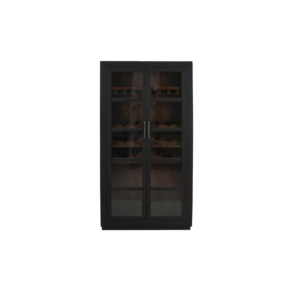 Fernious Tall Wine Cabinet in Dark Gray