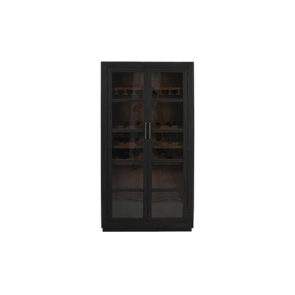 Fernious Tall Wine Cabinet in Dark Gray