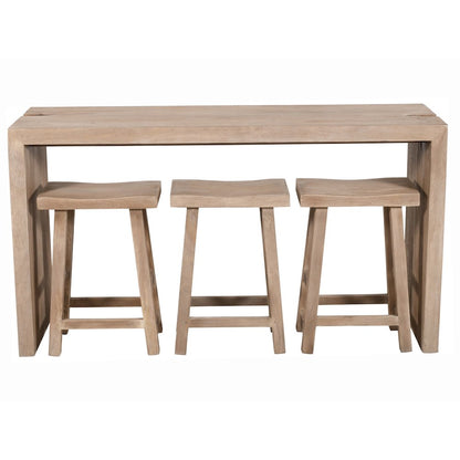 Argyle 4-Piece Counter Height Table Set in Light Ash Ivory Reclaimed Wood