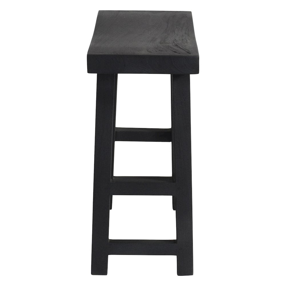 Argyle 4-Piece Counter Height Table Set in Graphite Black Reclaimed Wood
