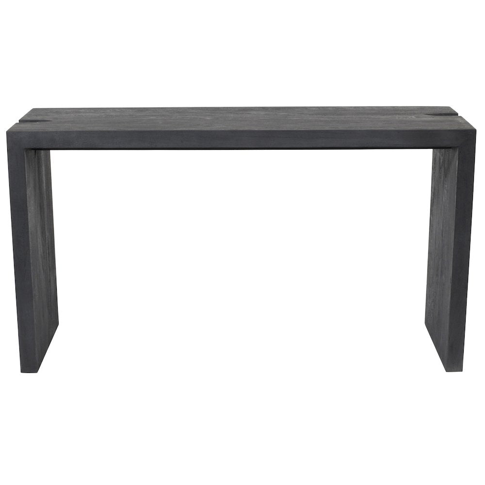 Argyle 4-Piece Counter Height Table Set in Graphite Black Reclaimed Wood