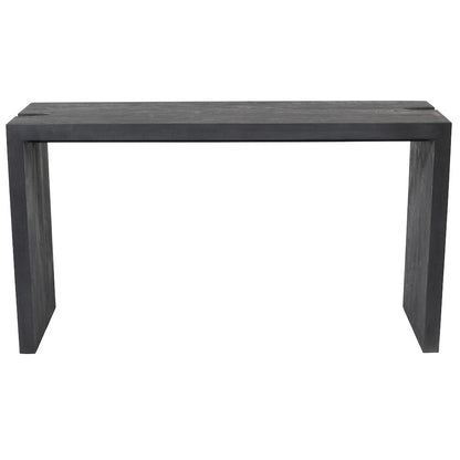 Argyle 4-Piece Counter Height Table Set in Graphite Black Reclaimed Wood