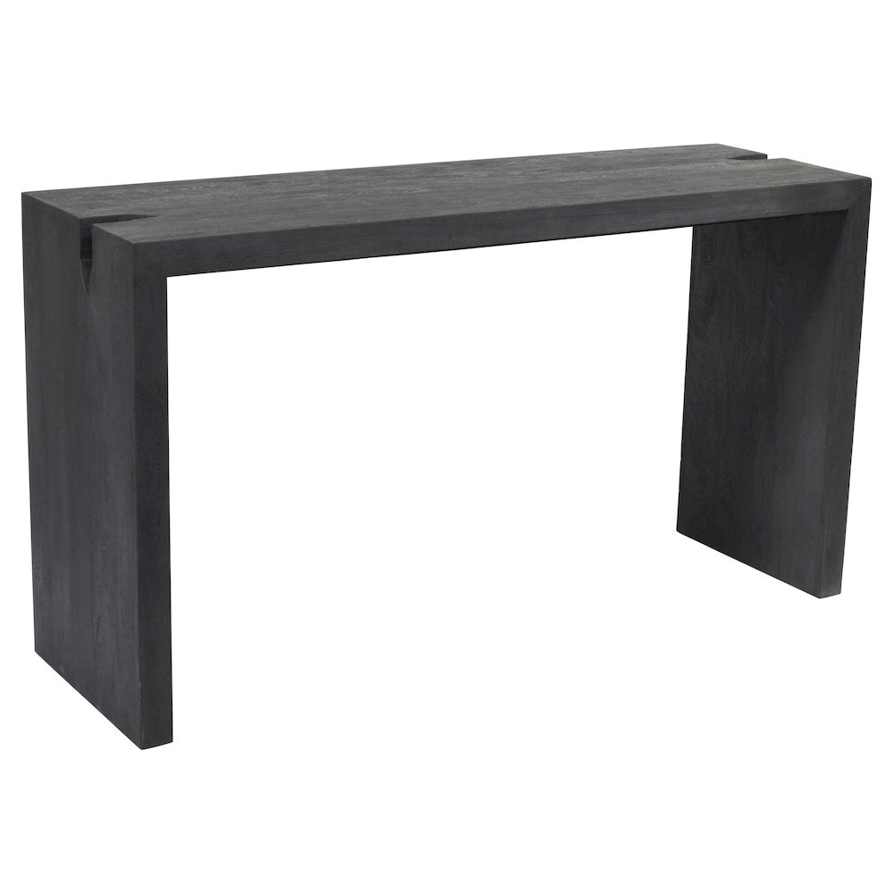 Argyle 4-Piece Counter Height Table Set in Graphite Black Reclaimed Wood