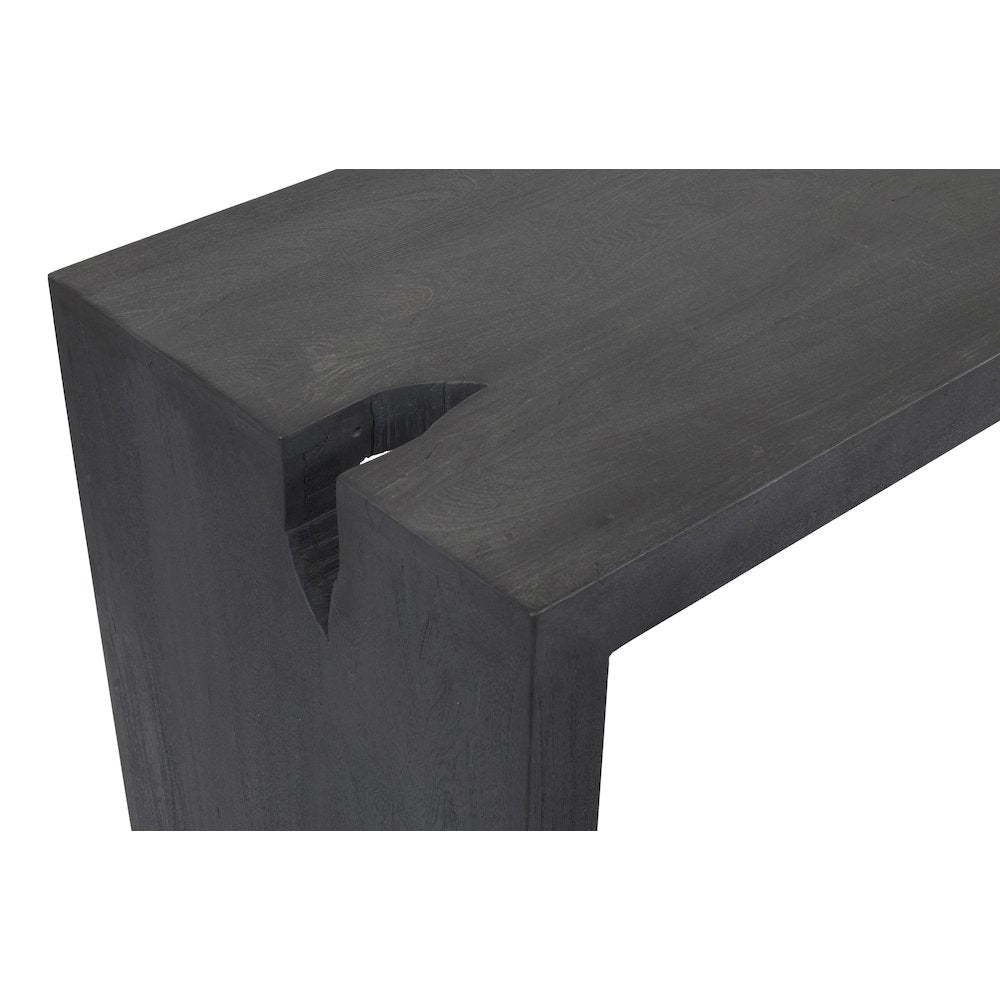 Argyle 4-Piece Counter Height Table Set in Graphite Black Reclaimed Wood