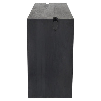 Argyle 4-Piece Counter Height Table Set in Graphite Black Reclaimed Wood
