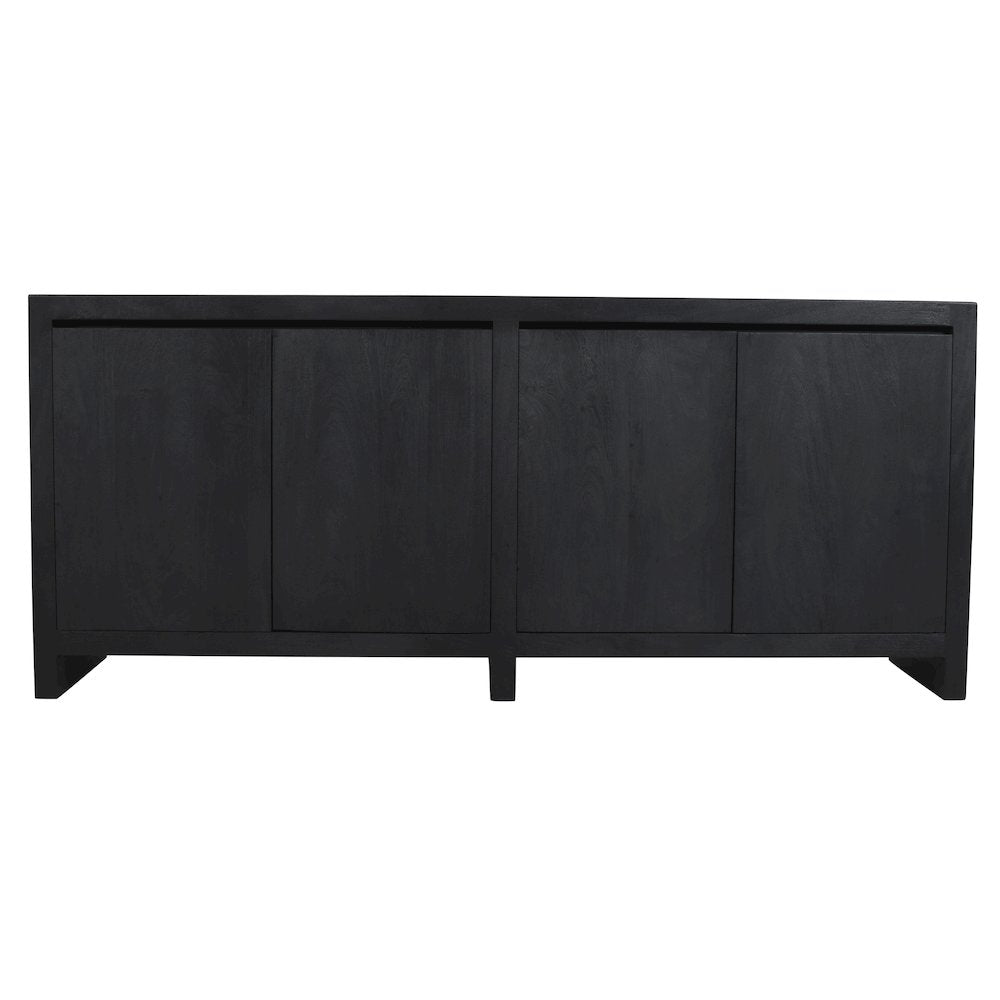 Argyle 4-Door Sideboard in Graphite Black Reclaimed Wood