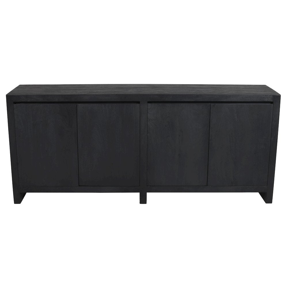 Argyle 4-Door Sideboard in Graphite Black Reclaimed Wood