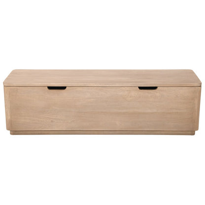 Argyle Storage Bench in Light Ash Ivory Reclaimed Wood