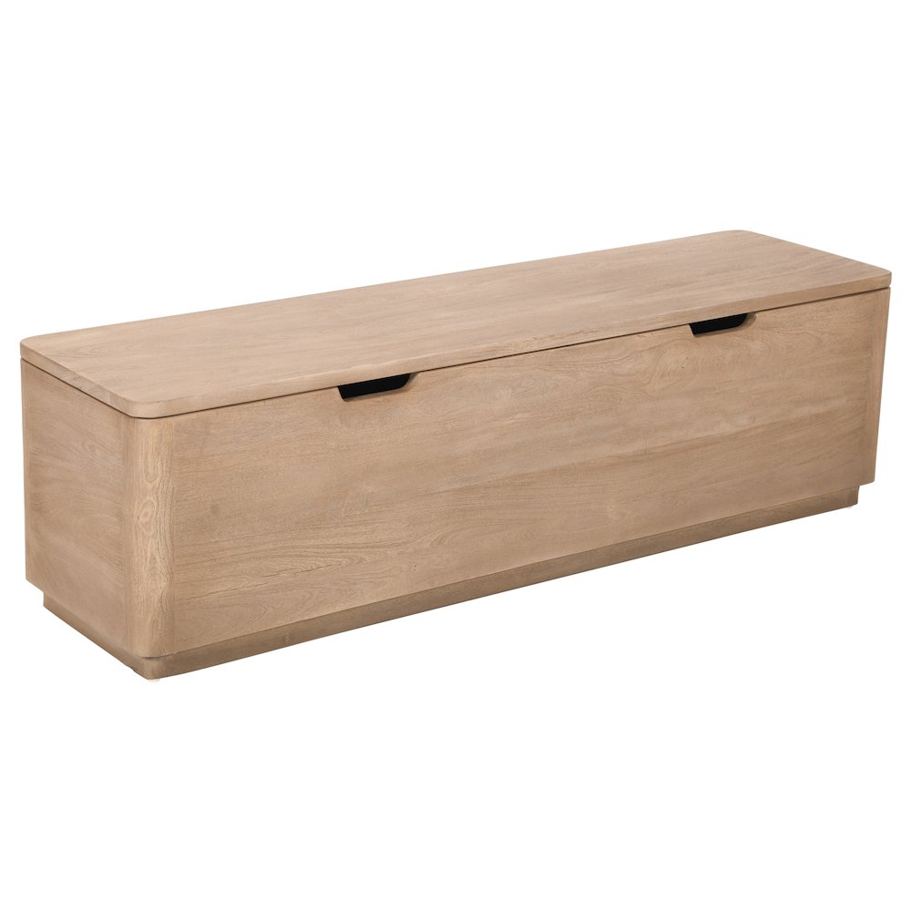 Argyle Storage Bench in Light Ash Ivory Reclaimed Wood